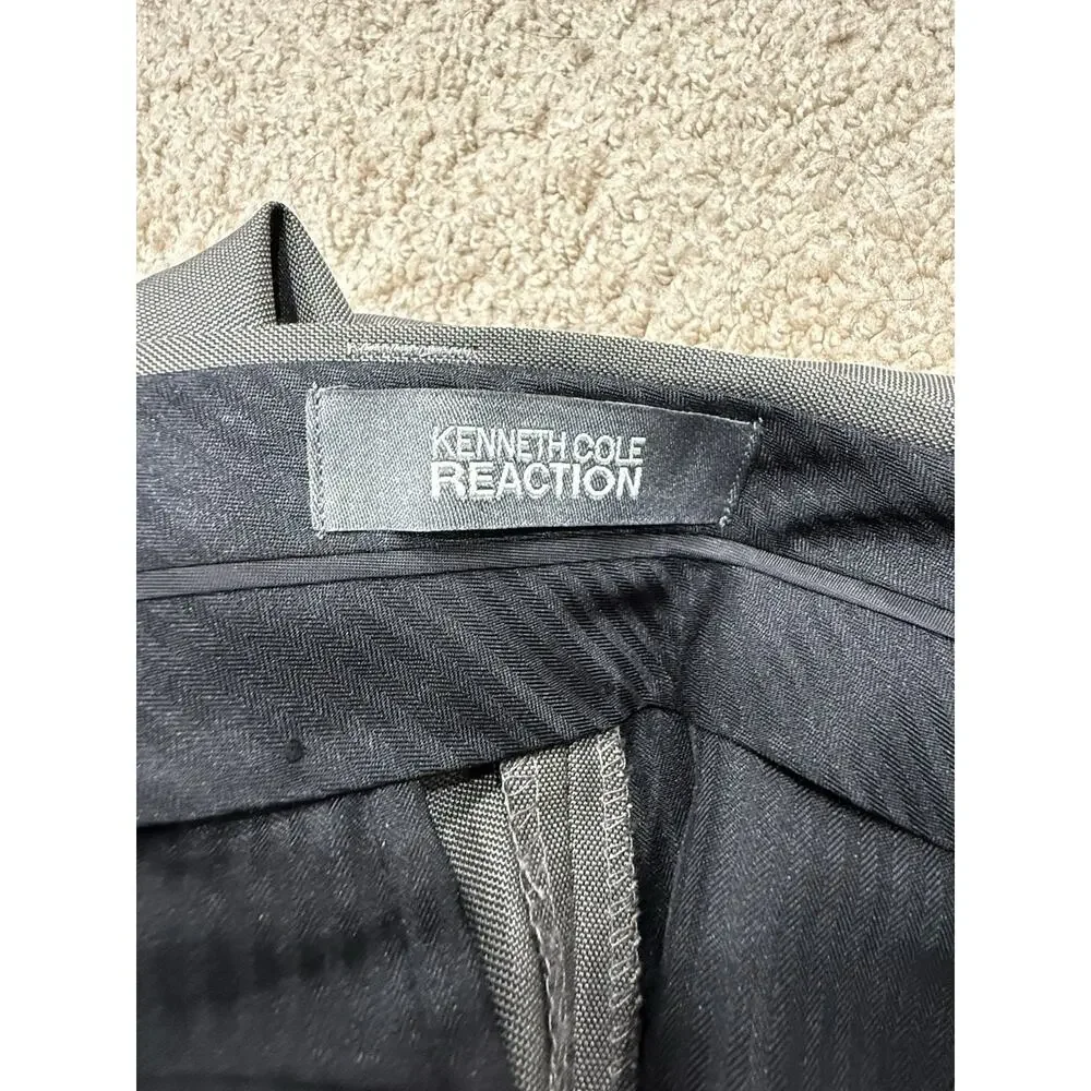 Men’s‎ Kenneth Cole Reaction Stretch Dress Pants Grey 38x30